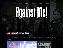 Tablet Screenshot of againstme.net